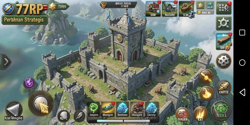 Gameplay seru Tower Defense dengan menara dan musuh yang menantang.