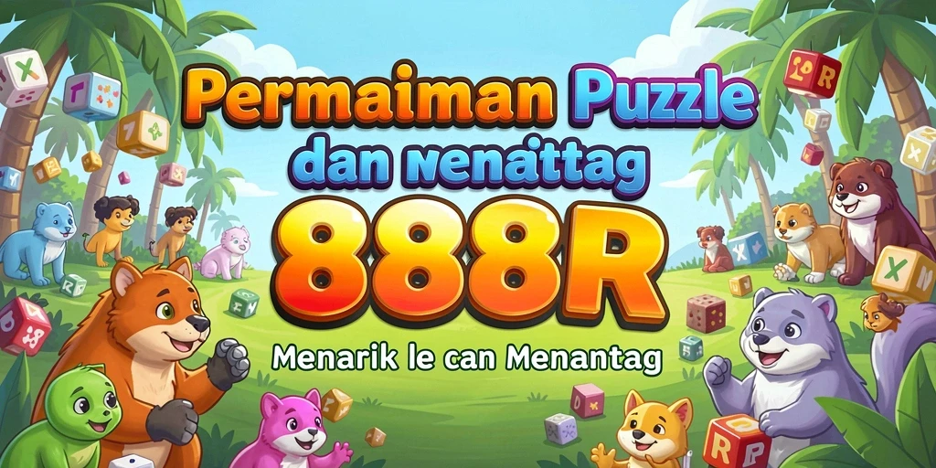Tampilan gameplay menantang dari game Puzzle 888R.