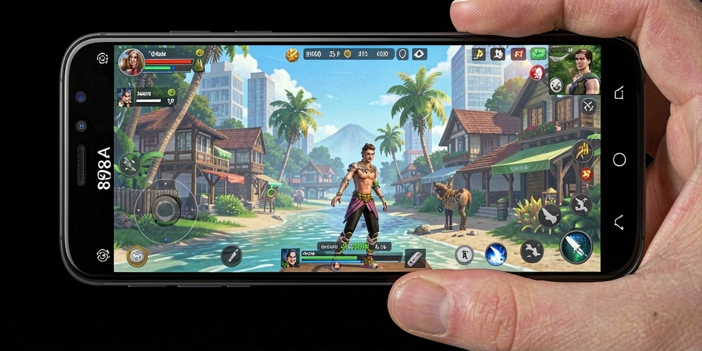 Tampilan gameplay <strong>898A</strong> menampilkan interaksi karakter yang dinamis dan lingkungan yang menarik.