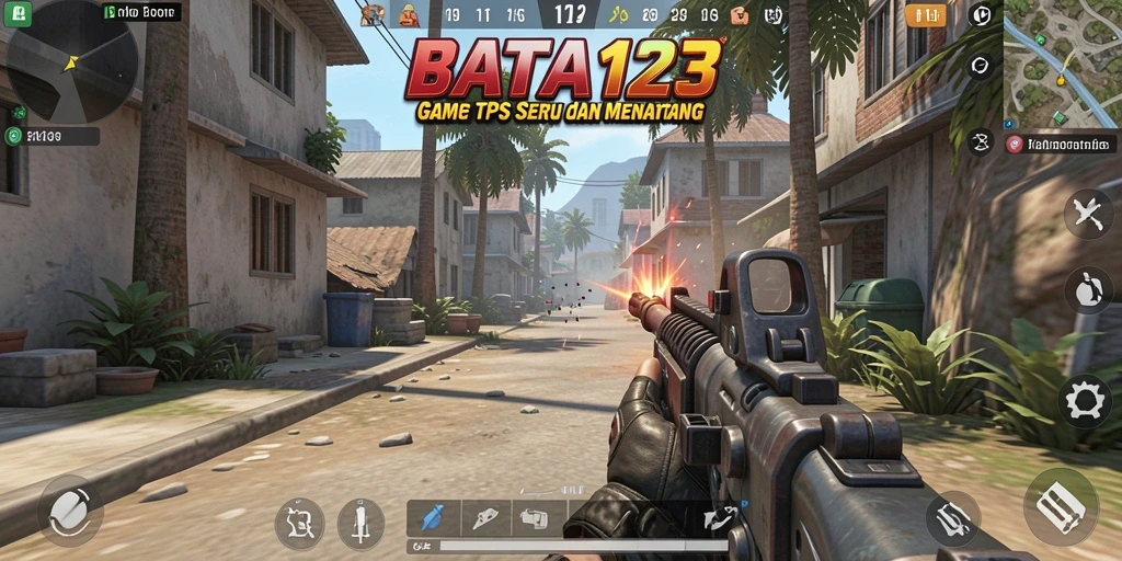 Screenshot BATA123 menampilkan aksi seru dalam game TPS.