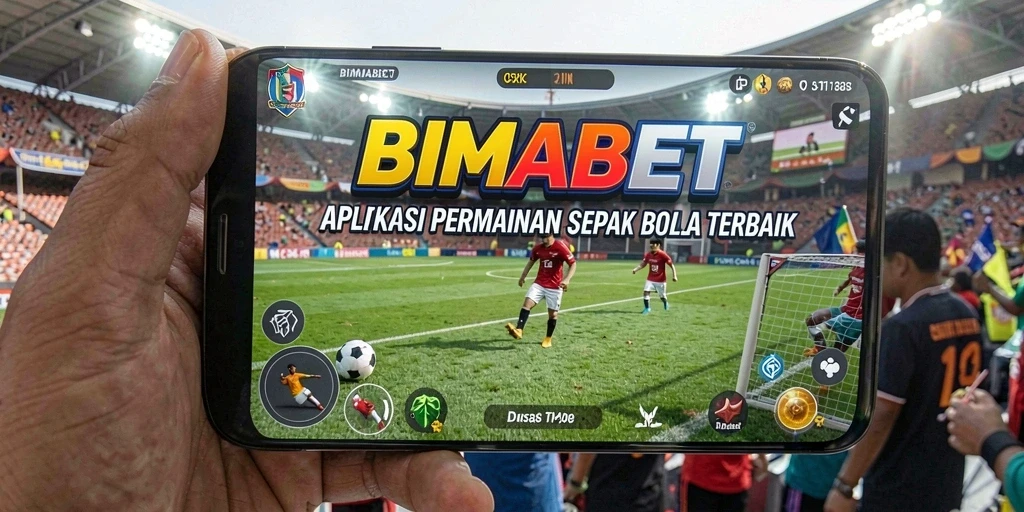 Tampilan menarik dari gameplay sepak bola di BIMABET.