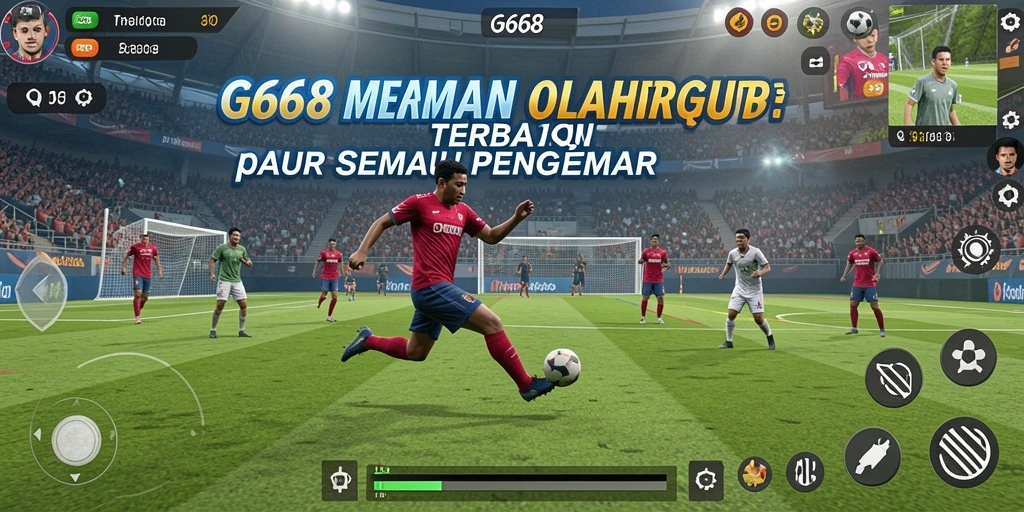 Tampilan gameplay G668 yang penuh aksi dalam olahraga.