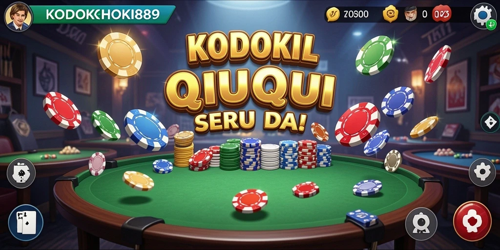 Tampilan gameplay QiuQiu yang mendebarkan di KODOKHOKI889.