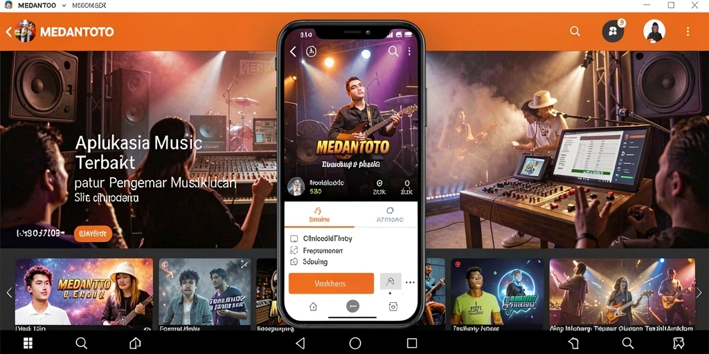 Tampilan gameplay dari MEDANTOTO yang penuh keseruan dan interaksi musik.