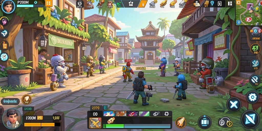 Tampilan menarik dari gameplay P200M yang seru.