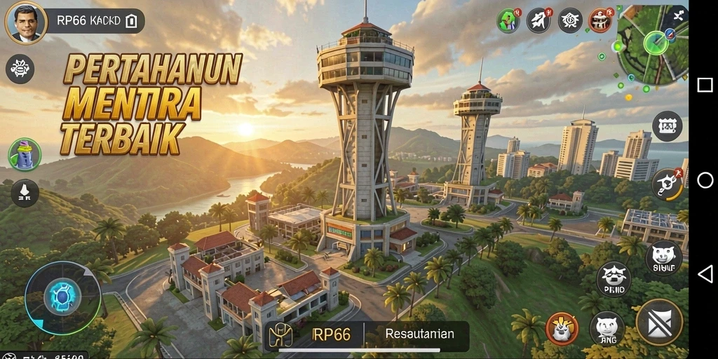 Tangkapan layar gameplay RP66 menampilkan aksi Tower Defense yang mendebarkan.