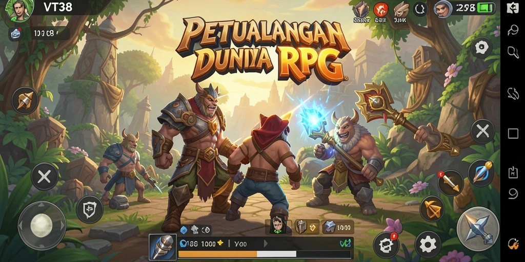Gameplay VT38 yang mendebarkan dengan berbagai pilihan karakter.